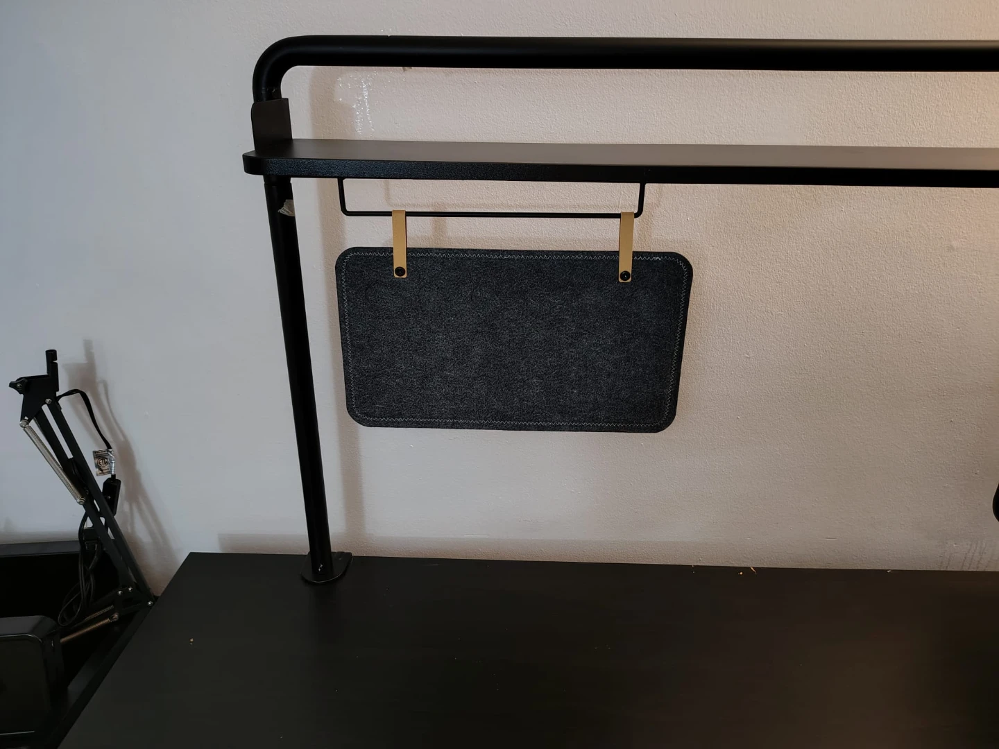 Manually Adjustable Standing Desk with Shelves - Black - photo 4