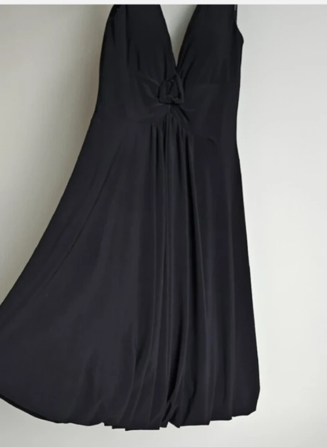 Joseph Ribkoff Black V-Neck Knot Front Dress - photo 4