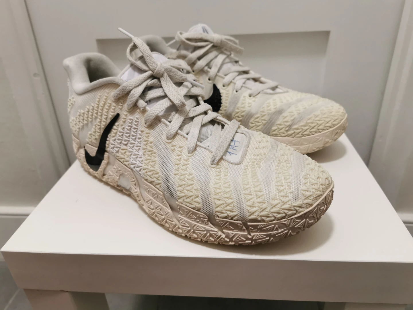USED Nike Ja 3 Coconut Milk Sound Check White size 12