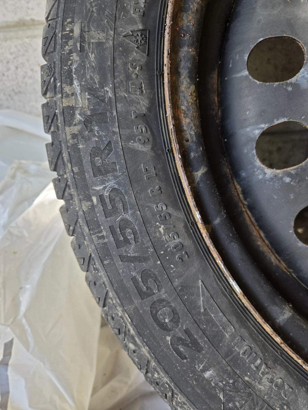 Continental Viking Pro Contact 7 Winter Tires on Steel Rims - photo 3