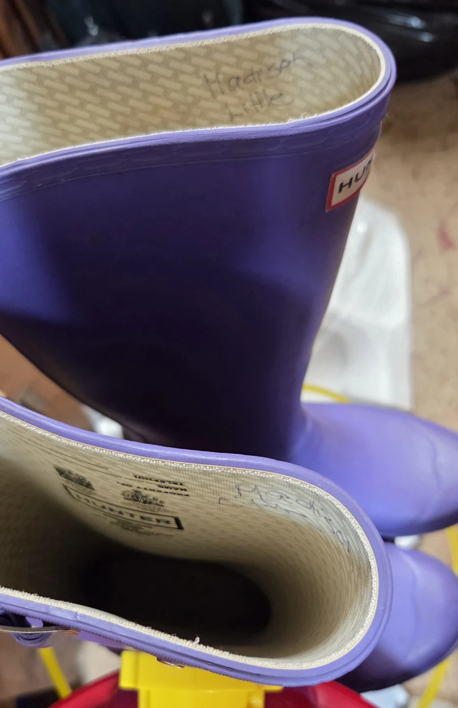 Hunter Purple Rubber Rain Boots size 35/36 - photo 4