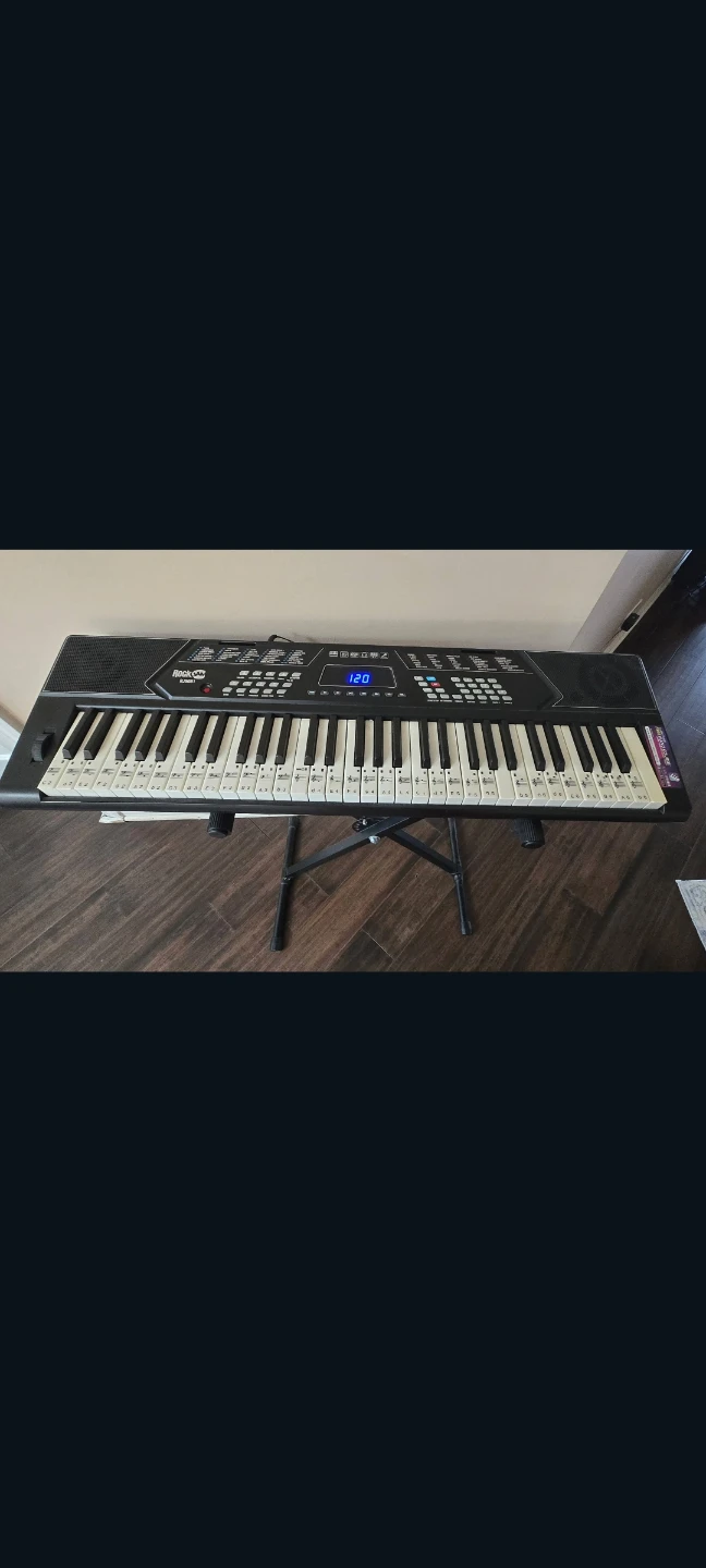 Rock Jam 61-Key Electronic Keyboard with Stand