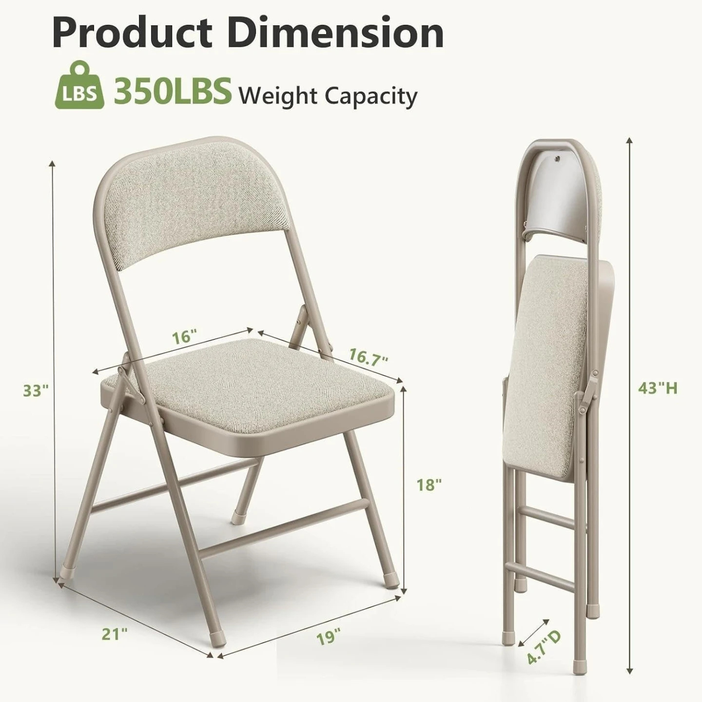 BN<> Comfortable Padded Folding Chair - photo 2