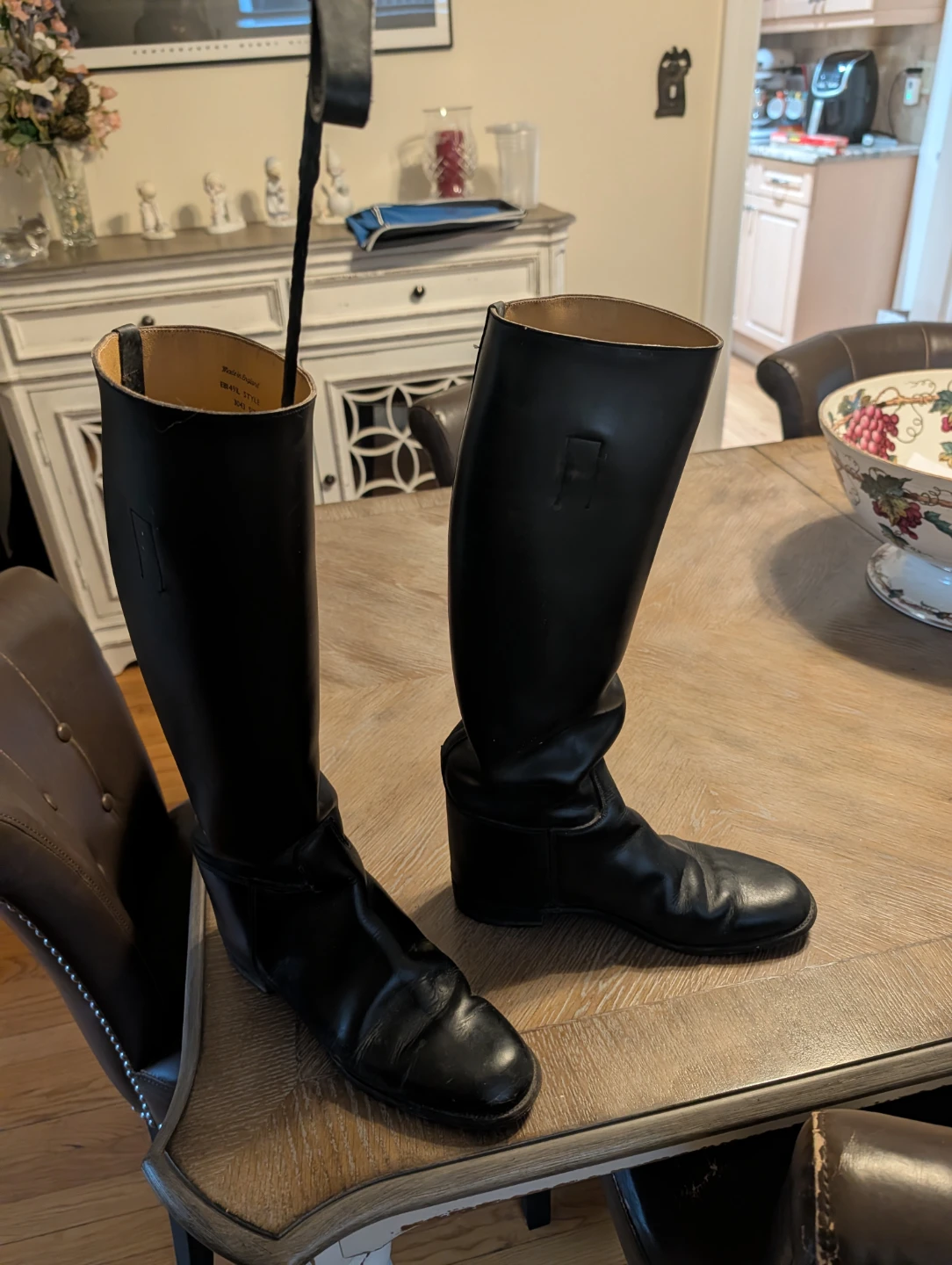 Black Riding Boots - Size 8 - photo 2