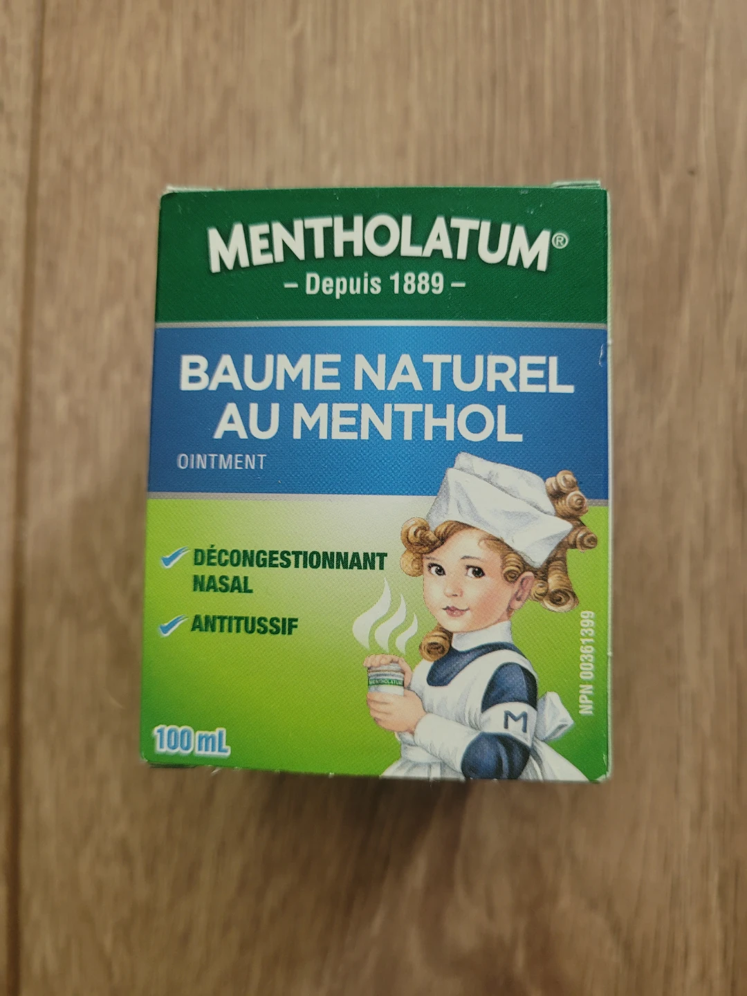 Mentholatum Baume Naturel au Menthol Ointment 100mL