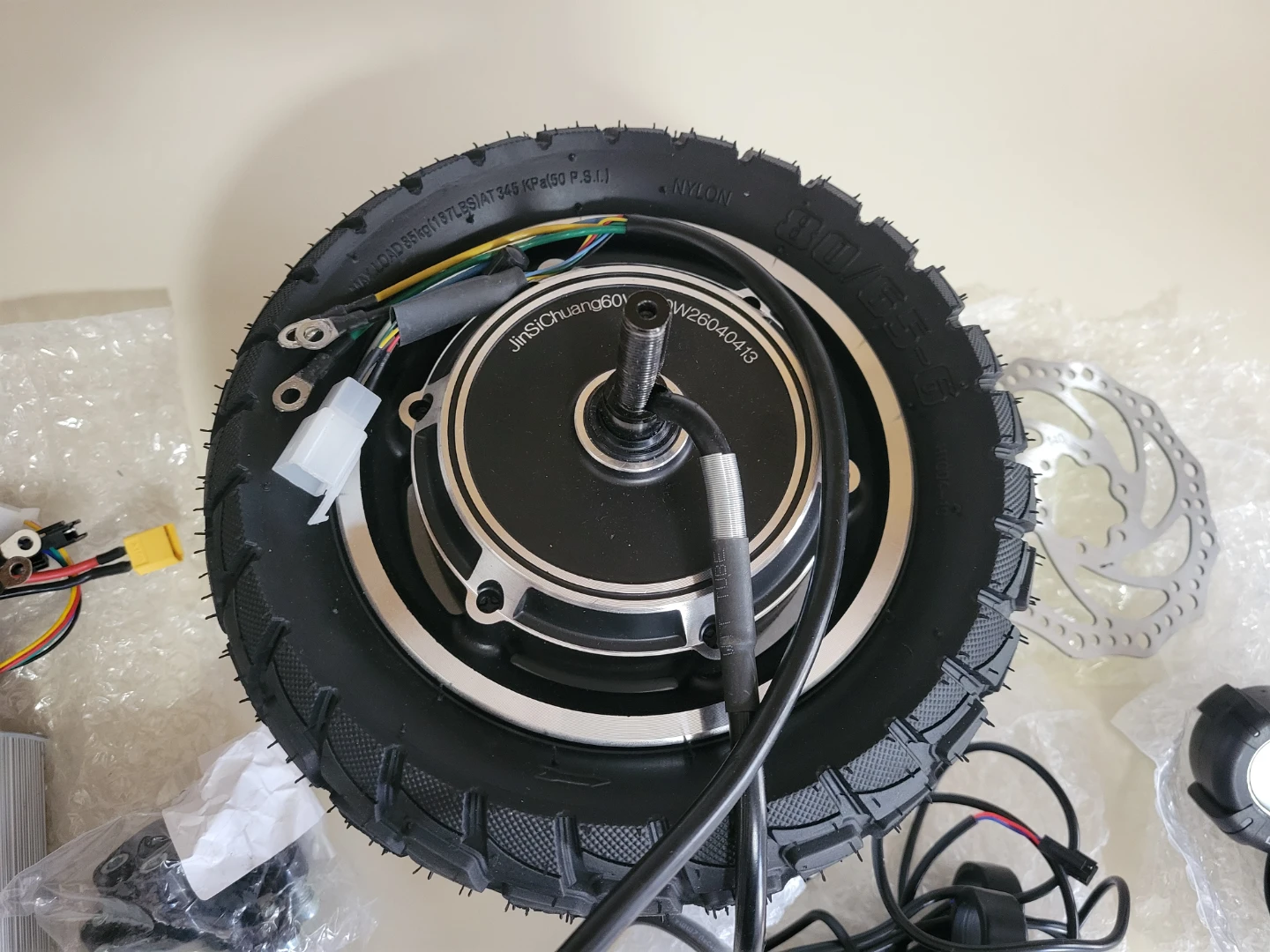 Electric Scooter JinSiChuang Hub Wheel Tire Motor Kit 60V 1500W - photo 5