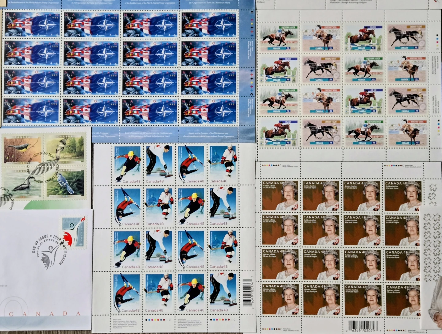 Canadian Stamp Lot, $100 Plus FV. & First Day Cover Bonus - photo 2