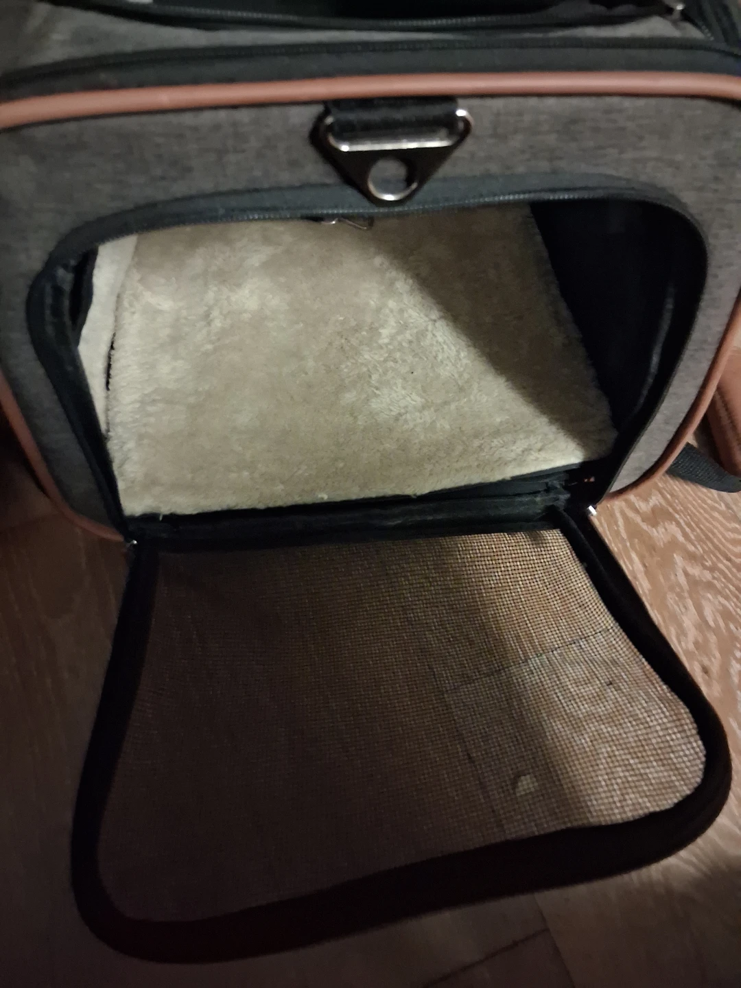 Gray Pet Carrier with Wheels - photo 5