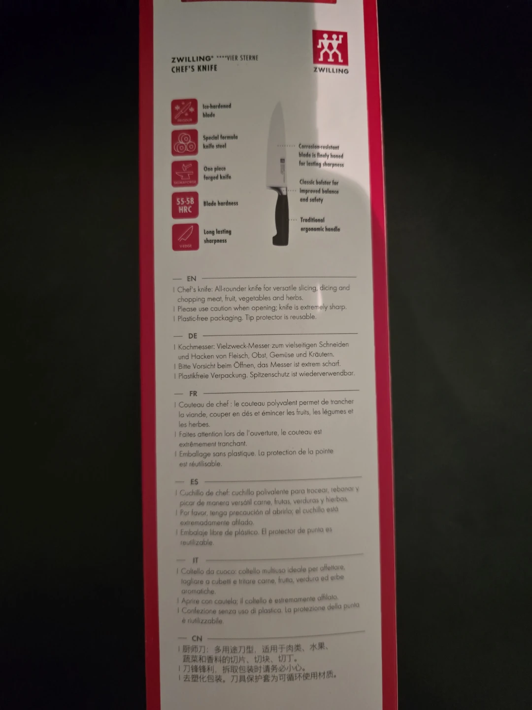 Zwilling VIER STERNE Chef's Knife 8" (200mm) - brand new - photo 2