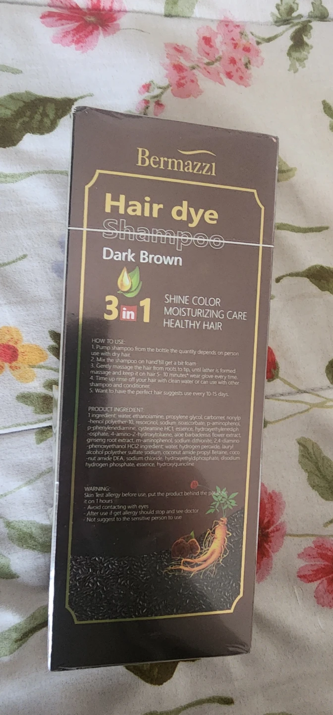 Bermazzi Hair Dye Shampoo - Dark Brown - photo 3