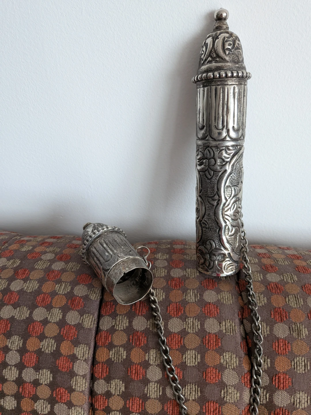 Ornatesilvet  Silver-Tone Etui Case with Chain - photo 3