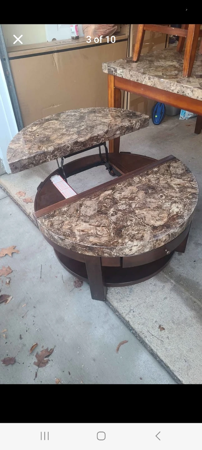 Lift Top Coffee Table with Drawer - photo 4