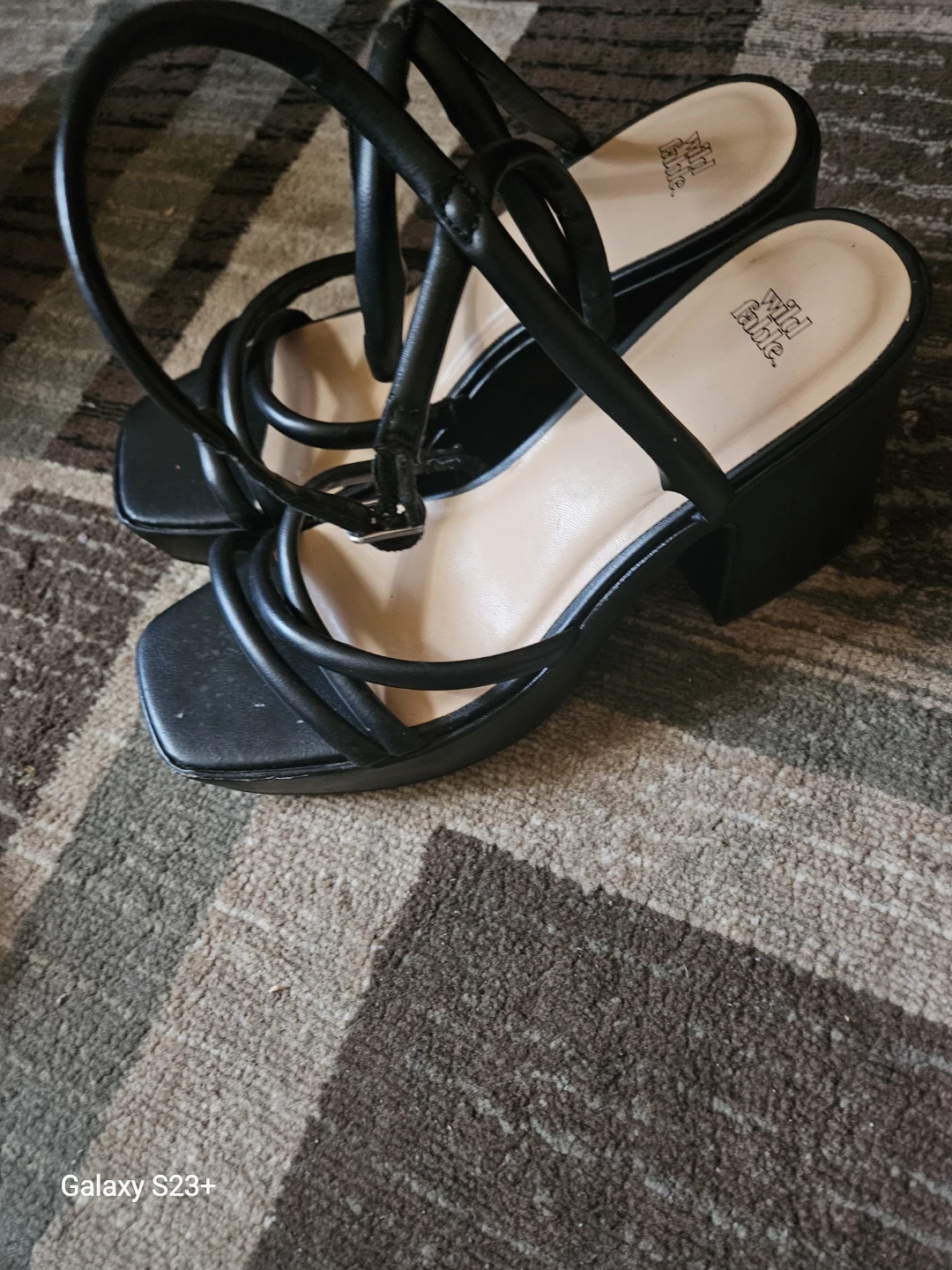 Wild Fable Black Strappy Block Heel Sandals - photo 2