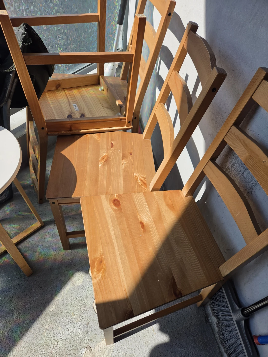 IKEA IVAR Solid Pine Wood Chairs Set of 2
