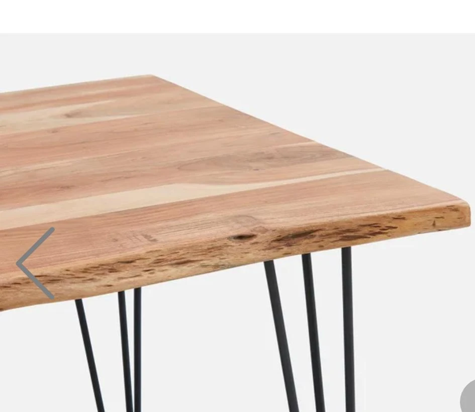Live edge solid hardwood dining table - Seats 6 - photo 2