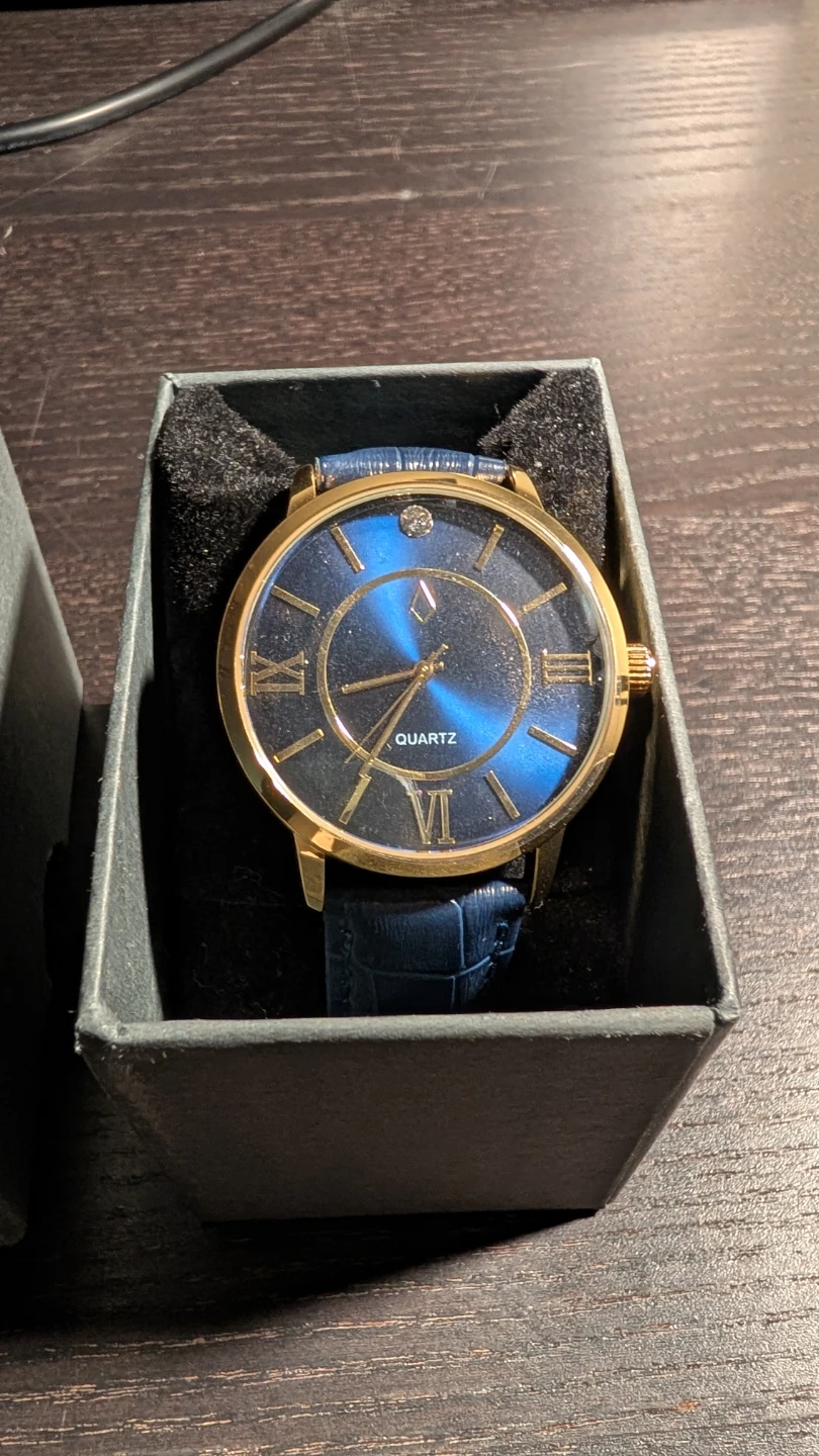 NIC & SYD Quartz Watch with Swarovski Crystals - Blue - photo 2