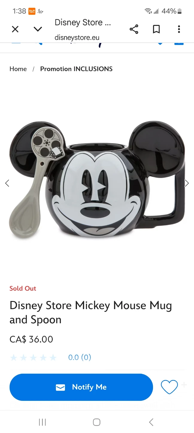 Disney Mickey Mouse Mug and Spoon Set - photo 4
