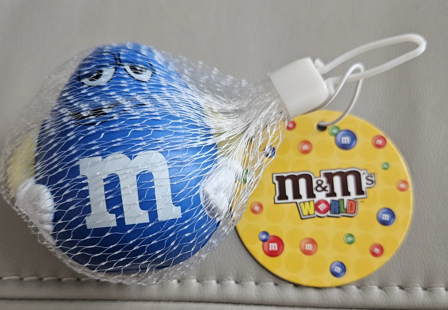 Brand new M&M's World Blue Character Stress Ball