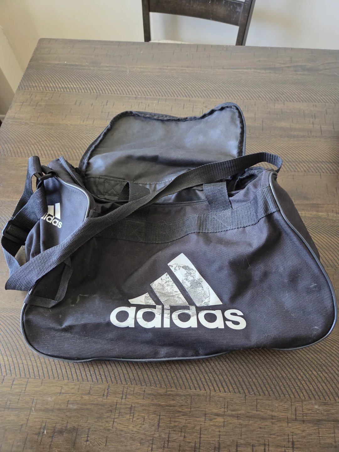 Adidas Black Duffel Bag