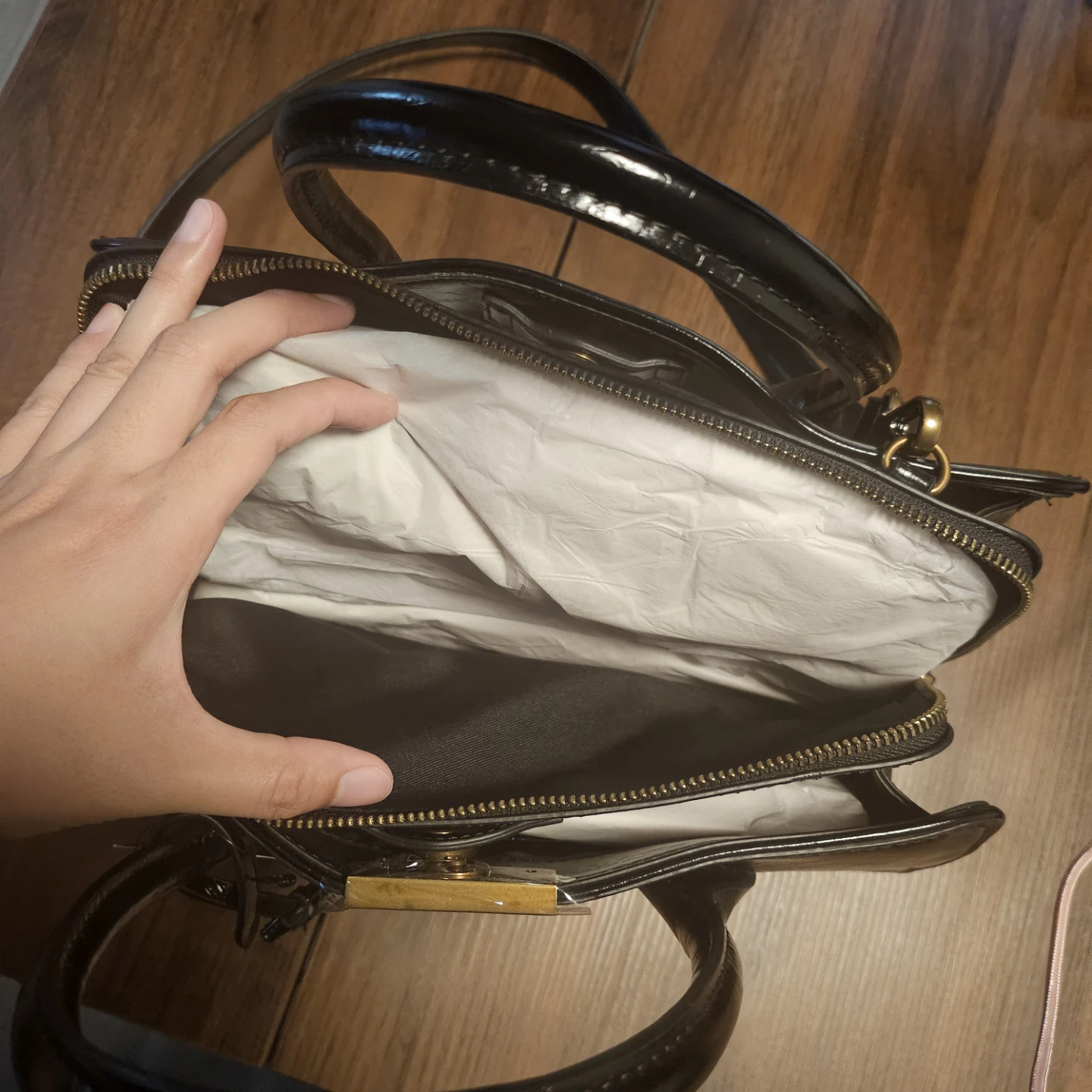 Nine West Black Faux Leather Top Handle Bag - photo 3