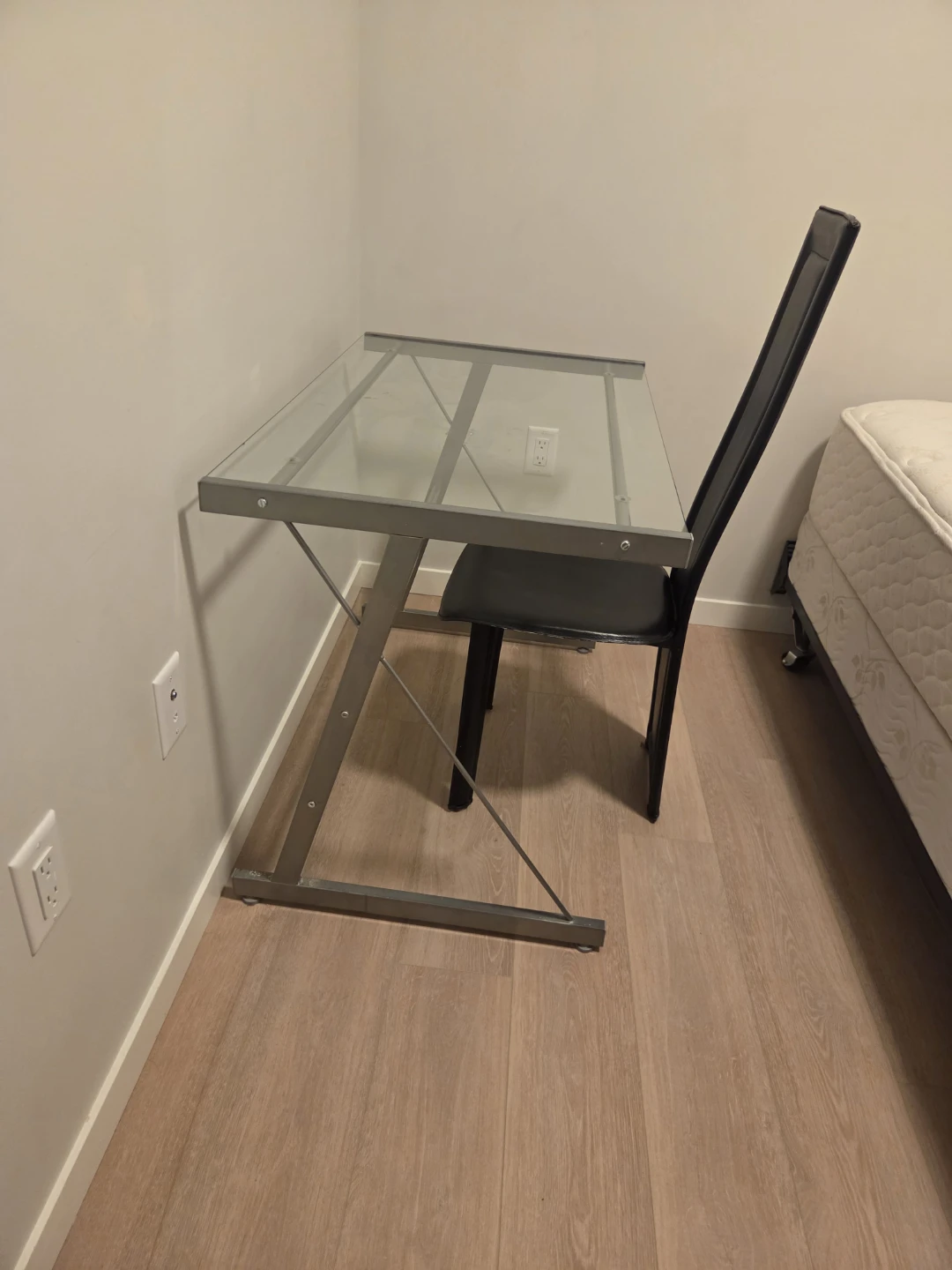 Glass and Metal Desk - photo 3