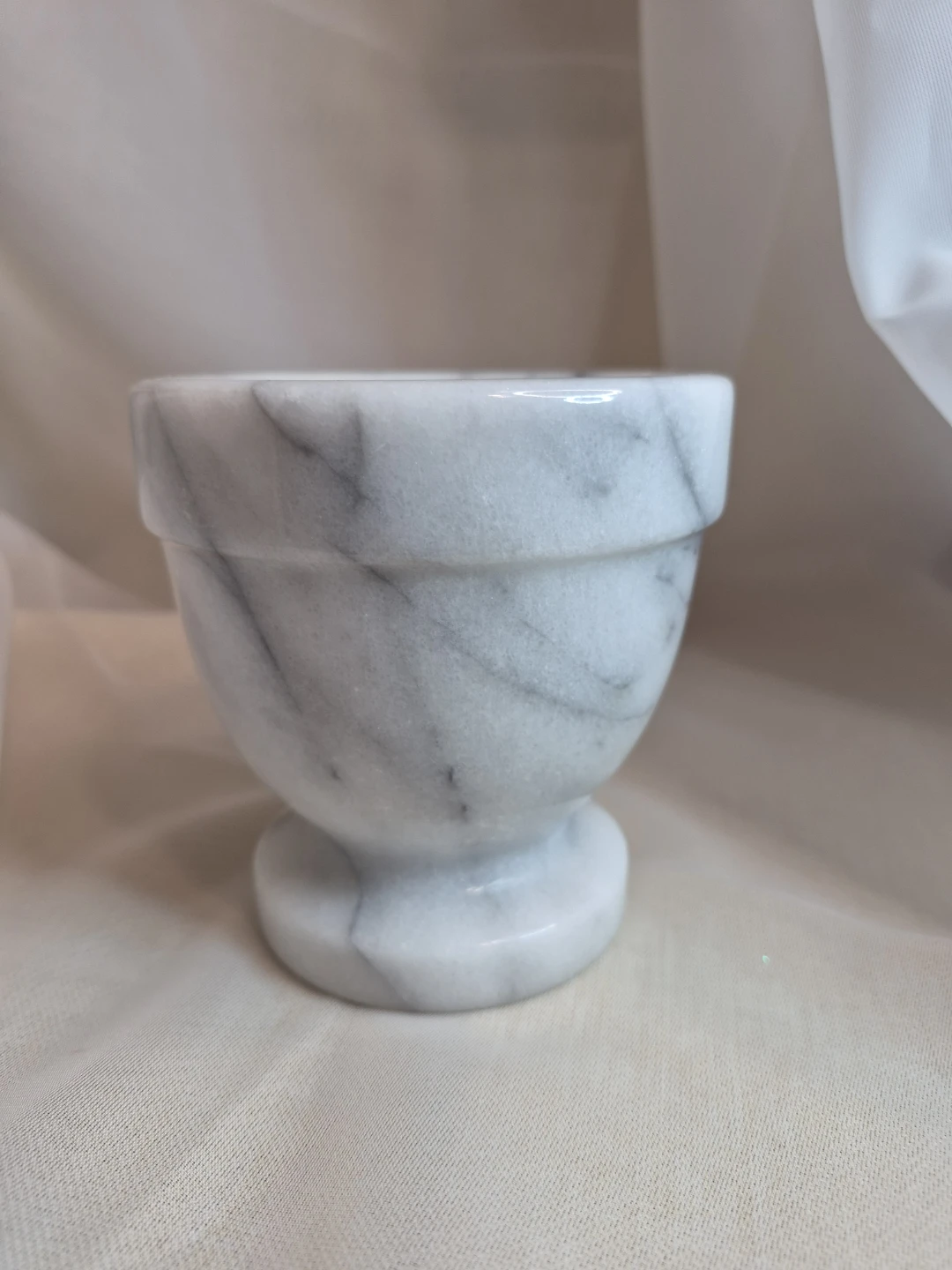 4 1/4" x 4" Heavy Marble Mortar - Marble Bowl - Marble Decor - photo 5