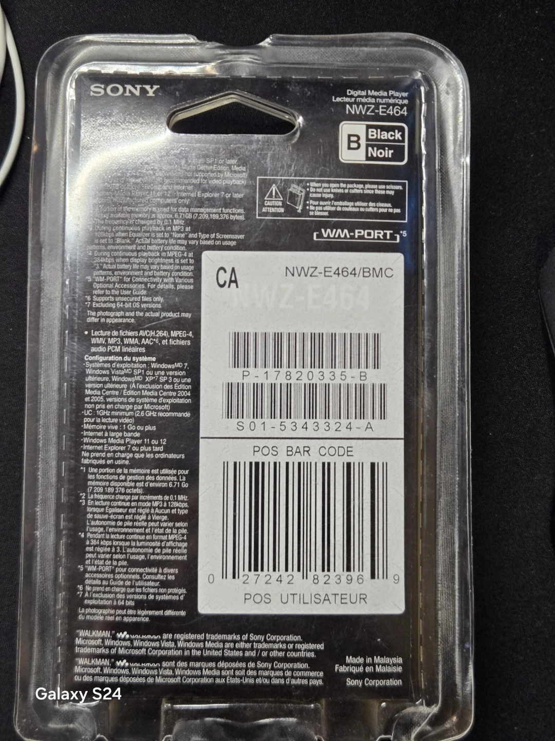 Sony Walkman NWZ-E464 Digital Media Player 8GB Black - photo 2