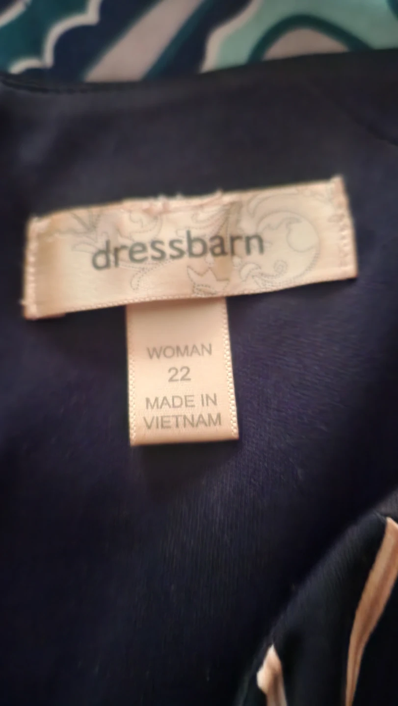 Dressbarn Women's Navy Blue Sheath Dress Size 22 - photo 4