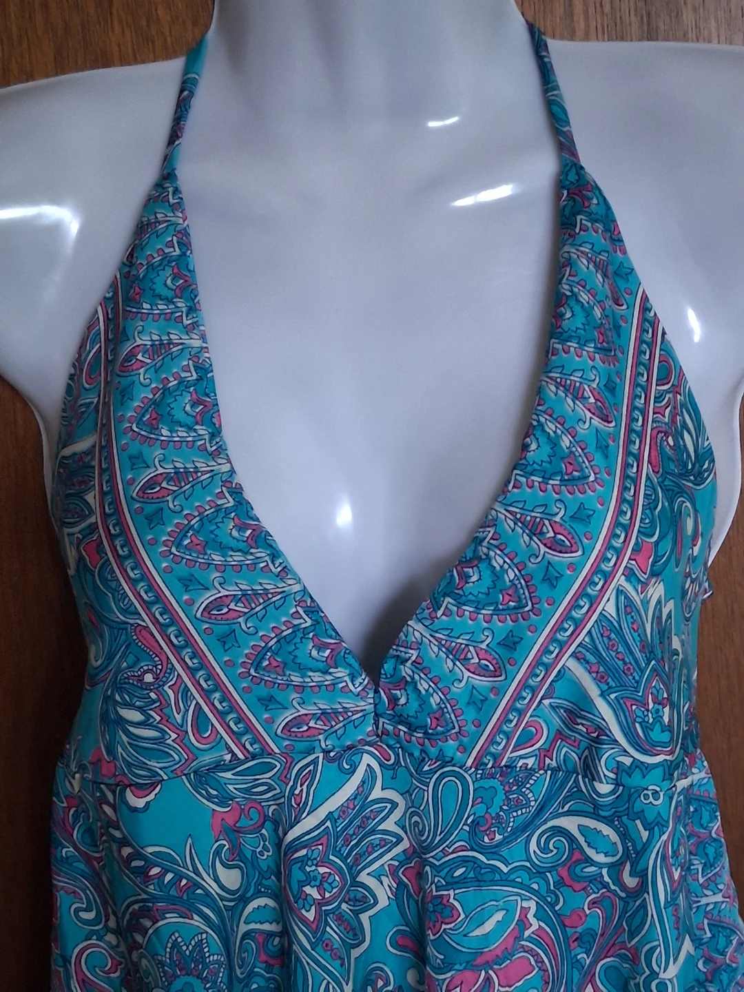 New Boho Blue paisley halter neck maxi dress - photo 2