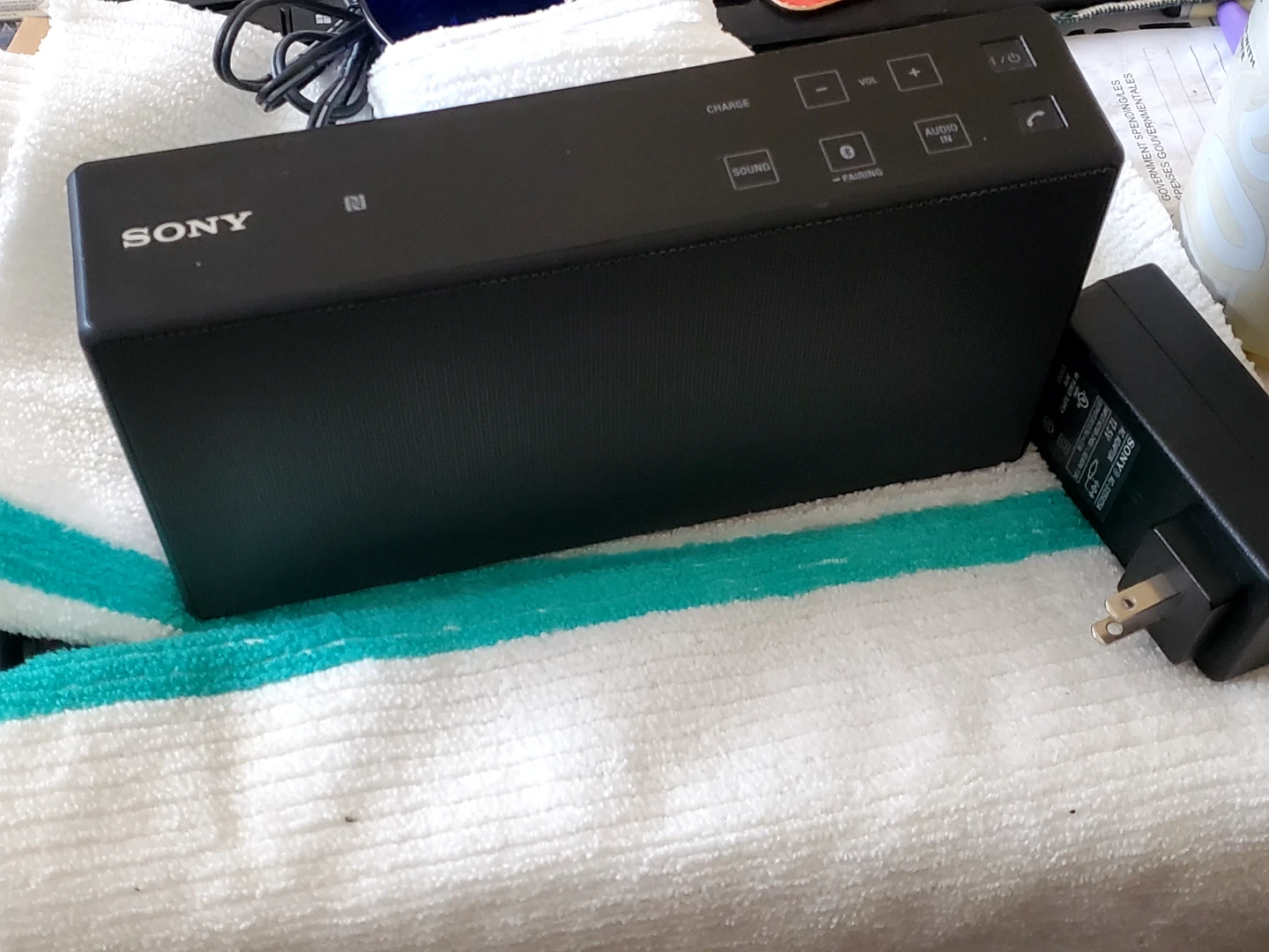 Sony Bluetooth Speaker with AC Adapter