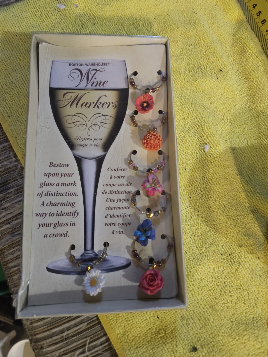 Boston Warehouse Wine Markers Flower Set - photo 2