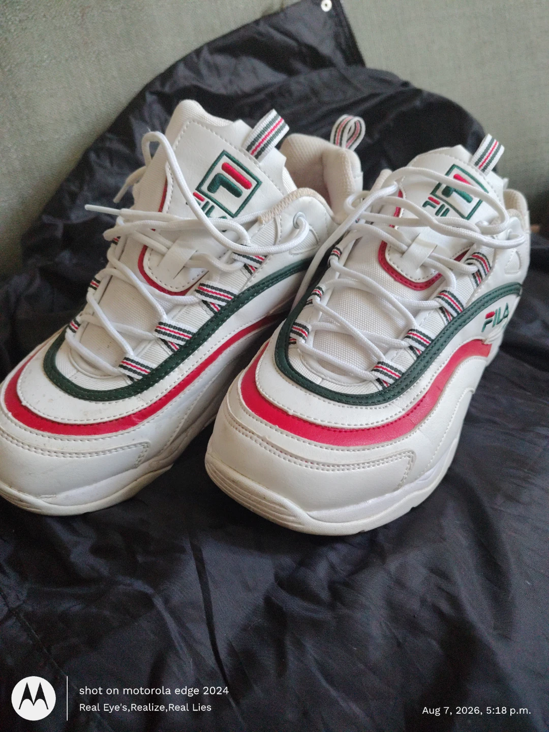 White Fila Disruptor Sneakers
