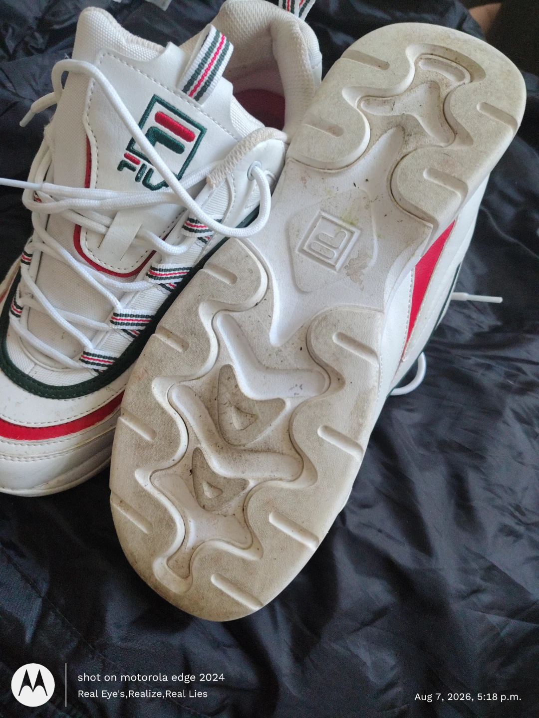 White Fila Disruptor Sneakers - photo 2