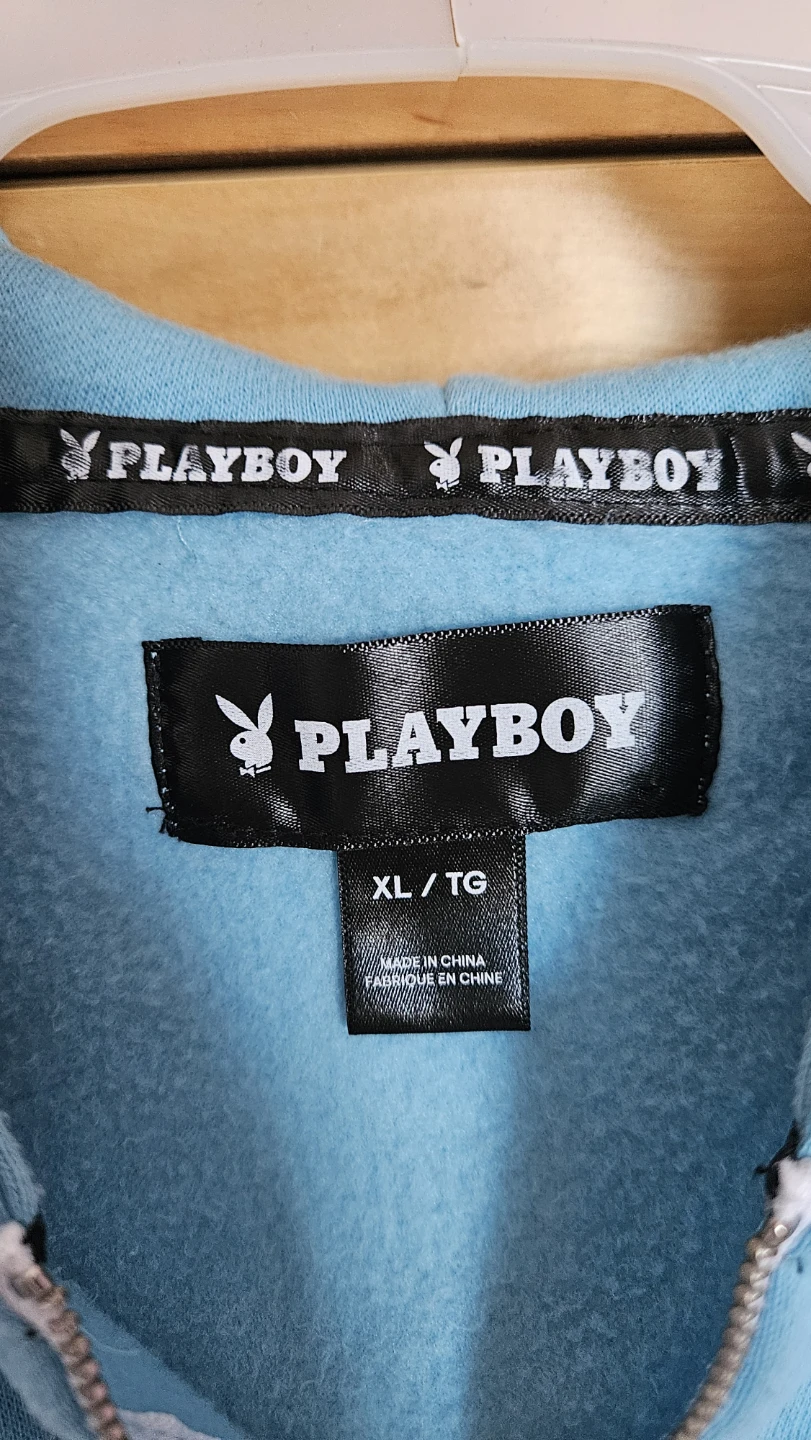 Playboy Blue Cropped Hoodie XL - photo 4