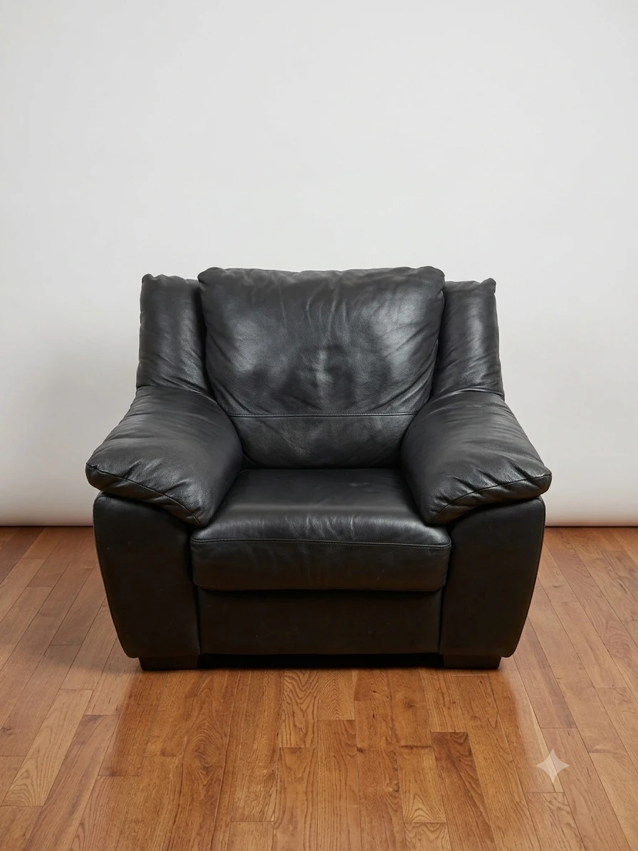 Black Leather Armchair