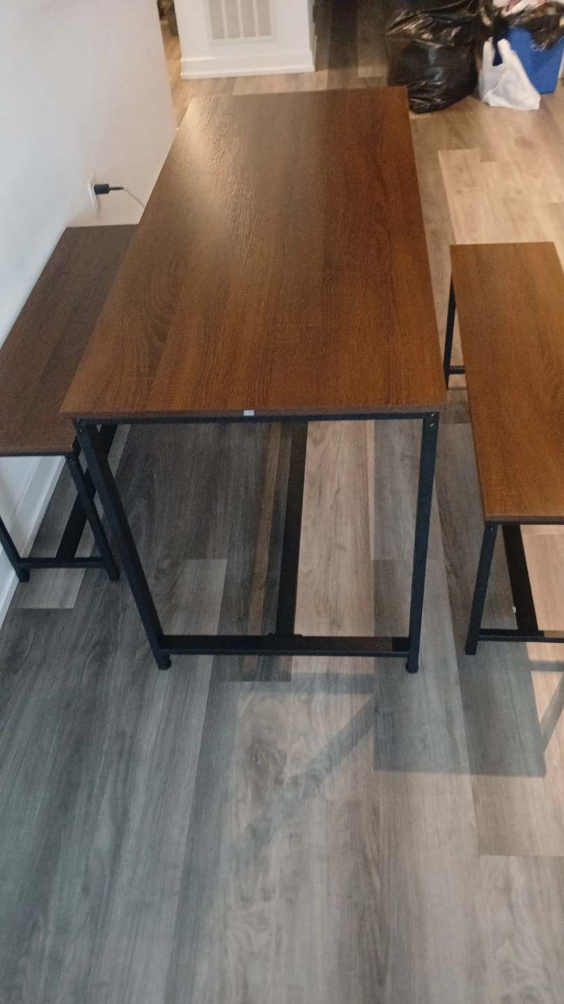 Dining Table Set with 2 Benches - photo 2