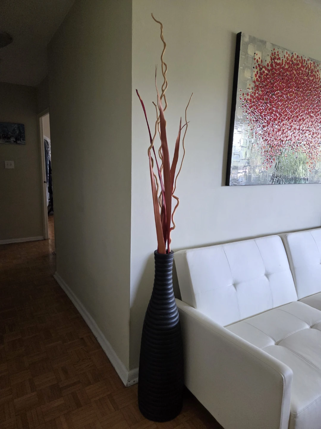 Decorative Vase with Dried Stems