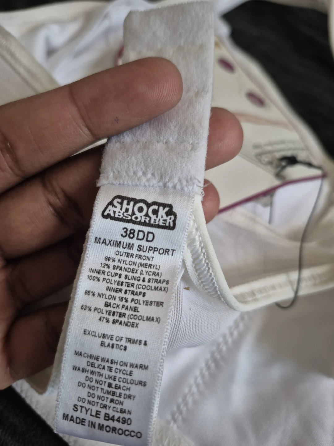 Shock Absorber Max-3D Sports Bra Top 38DD White - photo 4