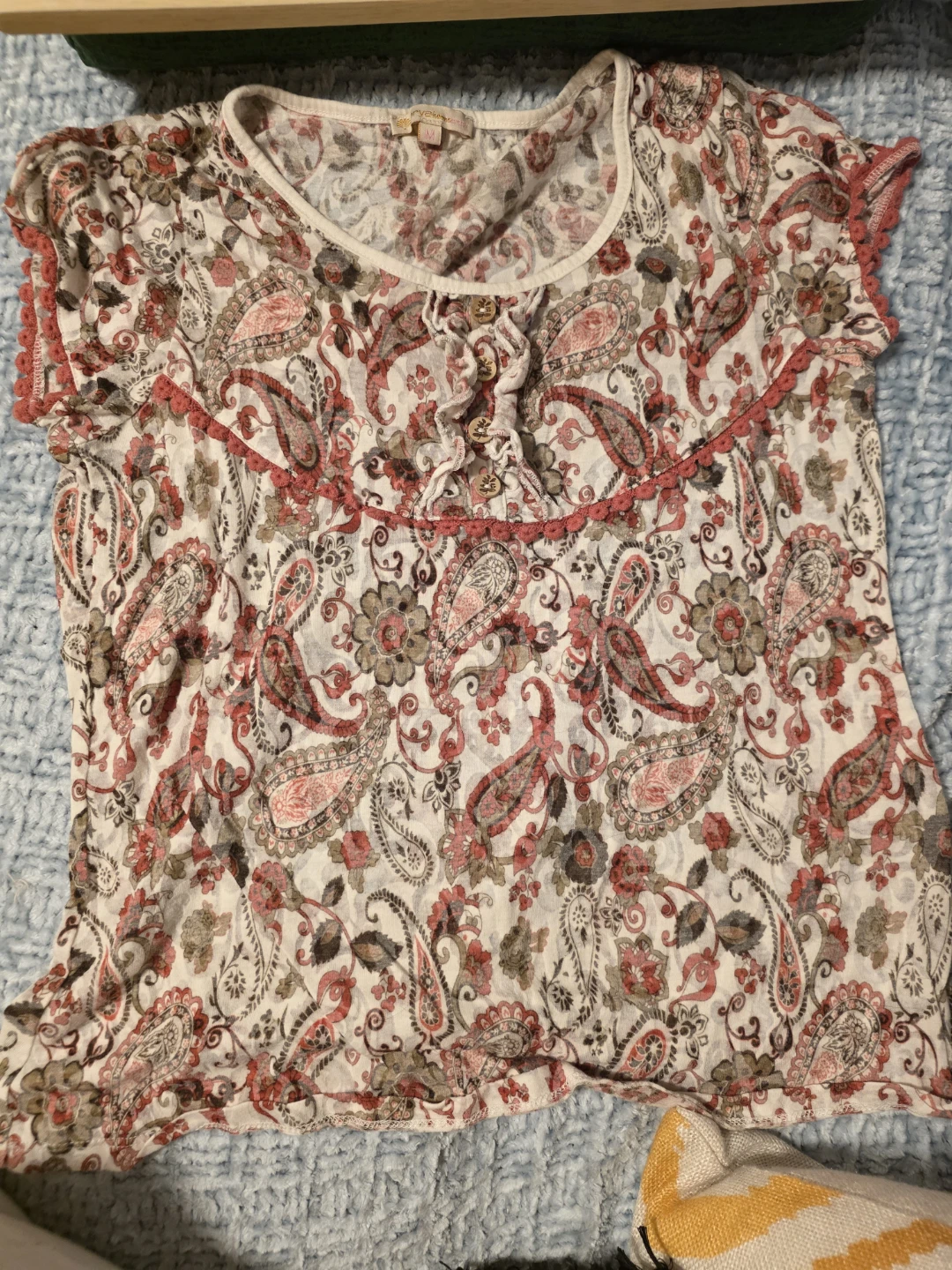 Paisley print pajama set