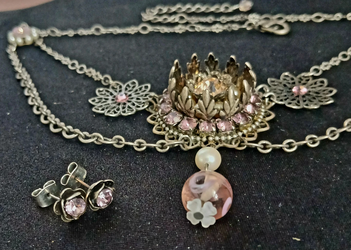 Vintage Necklace and Earring Set - photo 2