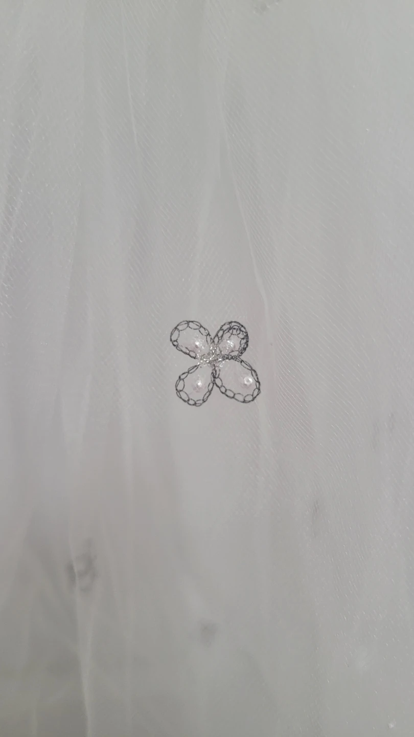 Butterfly bead wedding veil - photo 2