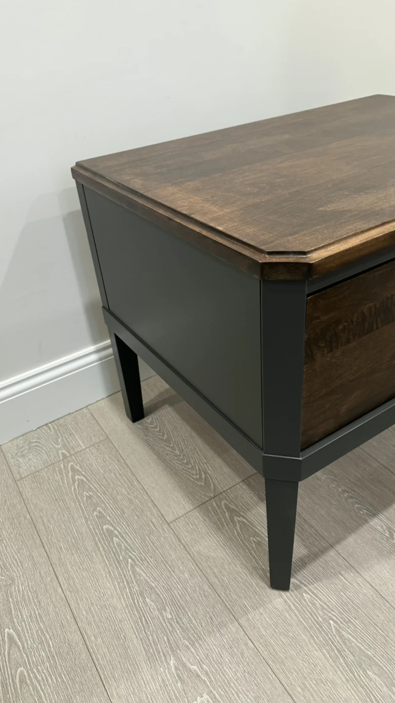 Baronet Wood Top Coffee Table with Drawer - photo 3