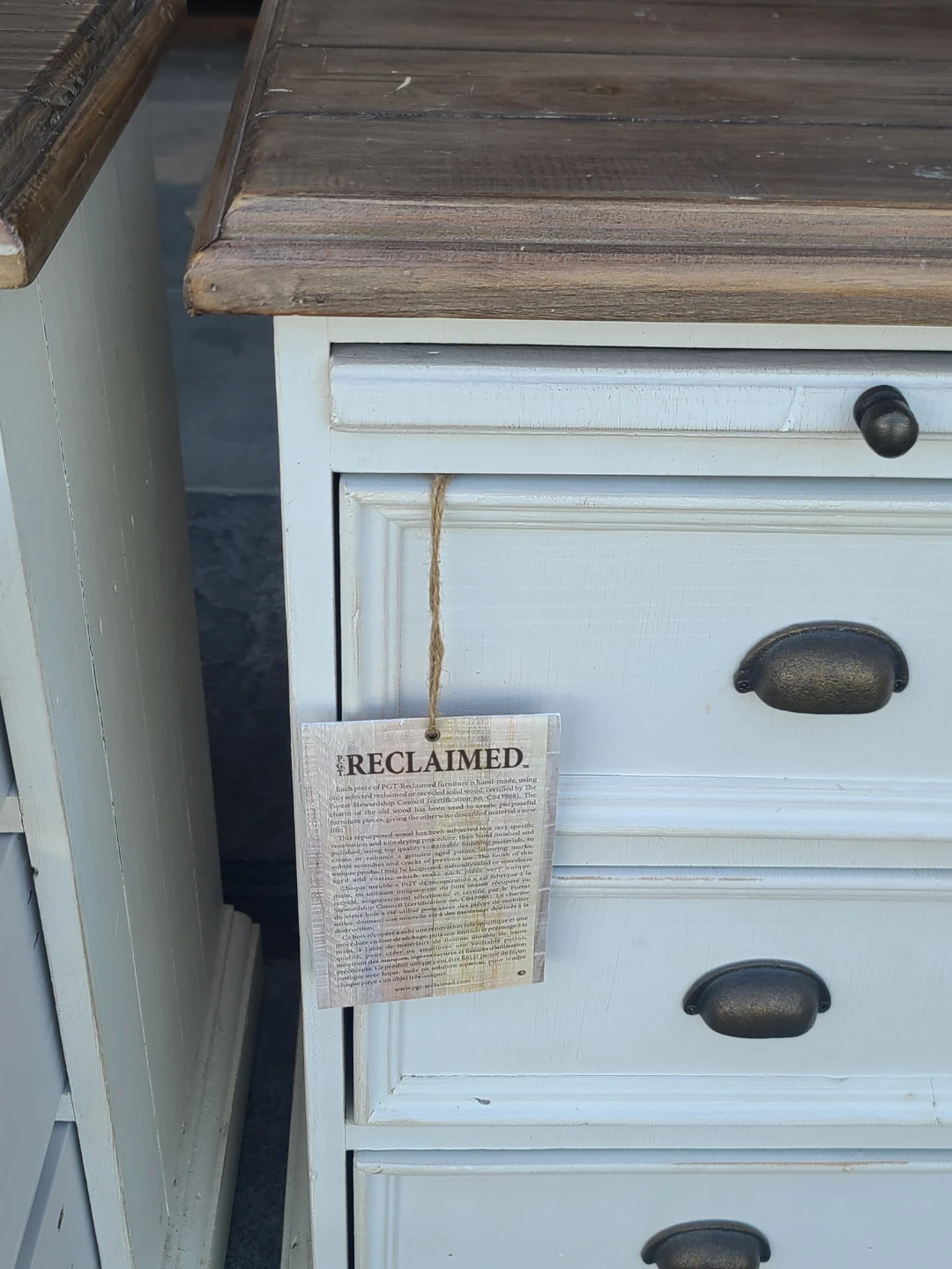 Pair of PGT Reclaimed Wood Nightstands - photo 4
