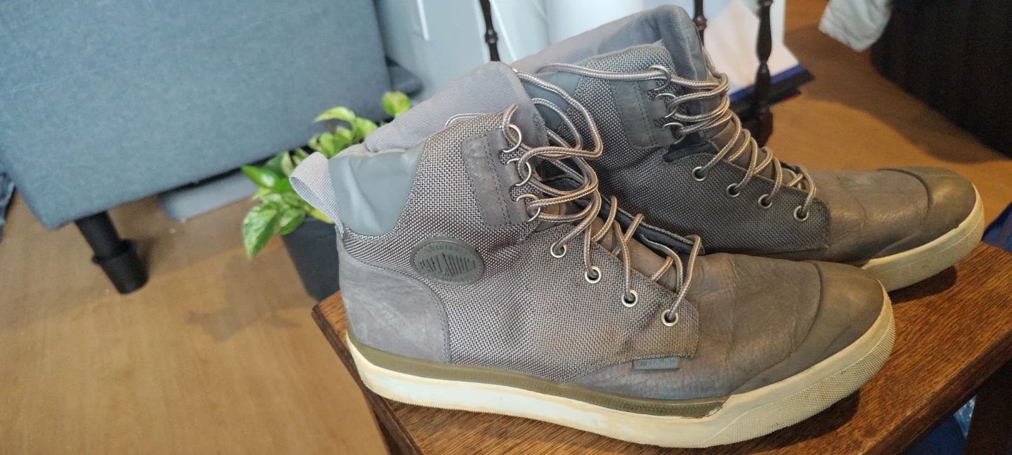 Palladium Grey High-Top Boots - photo 3