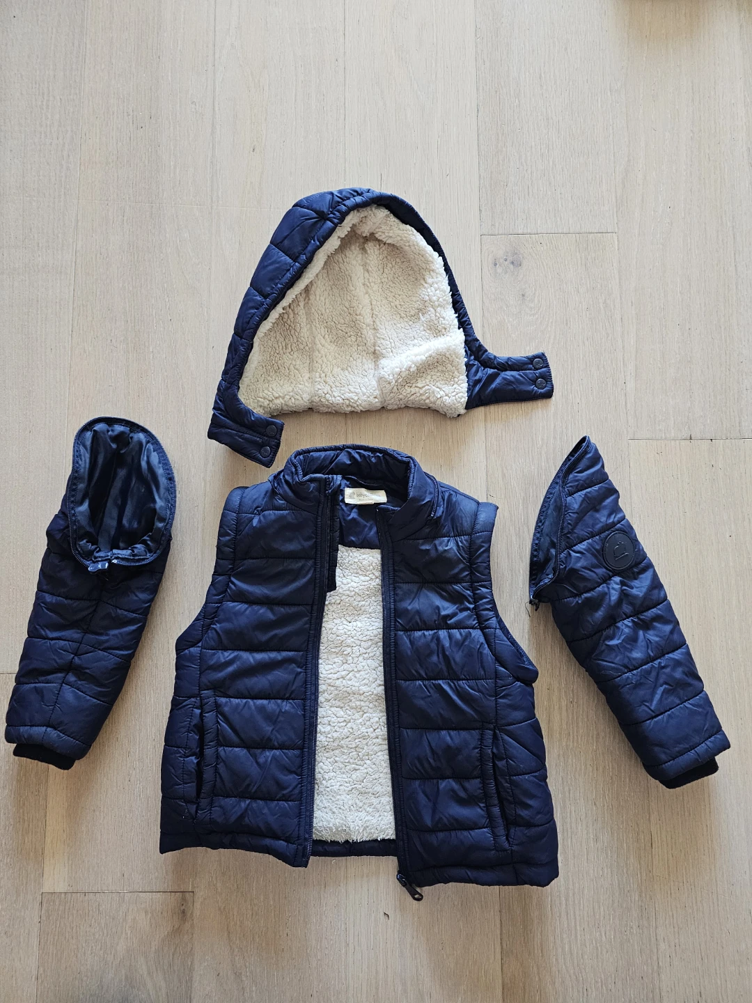 Babycottonts Blue Puffer Vest Jacket 3 Years - photo 2
