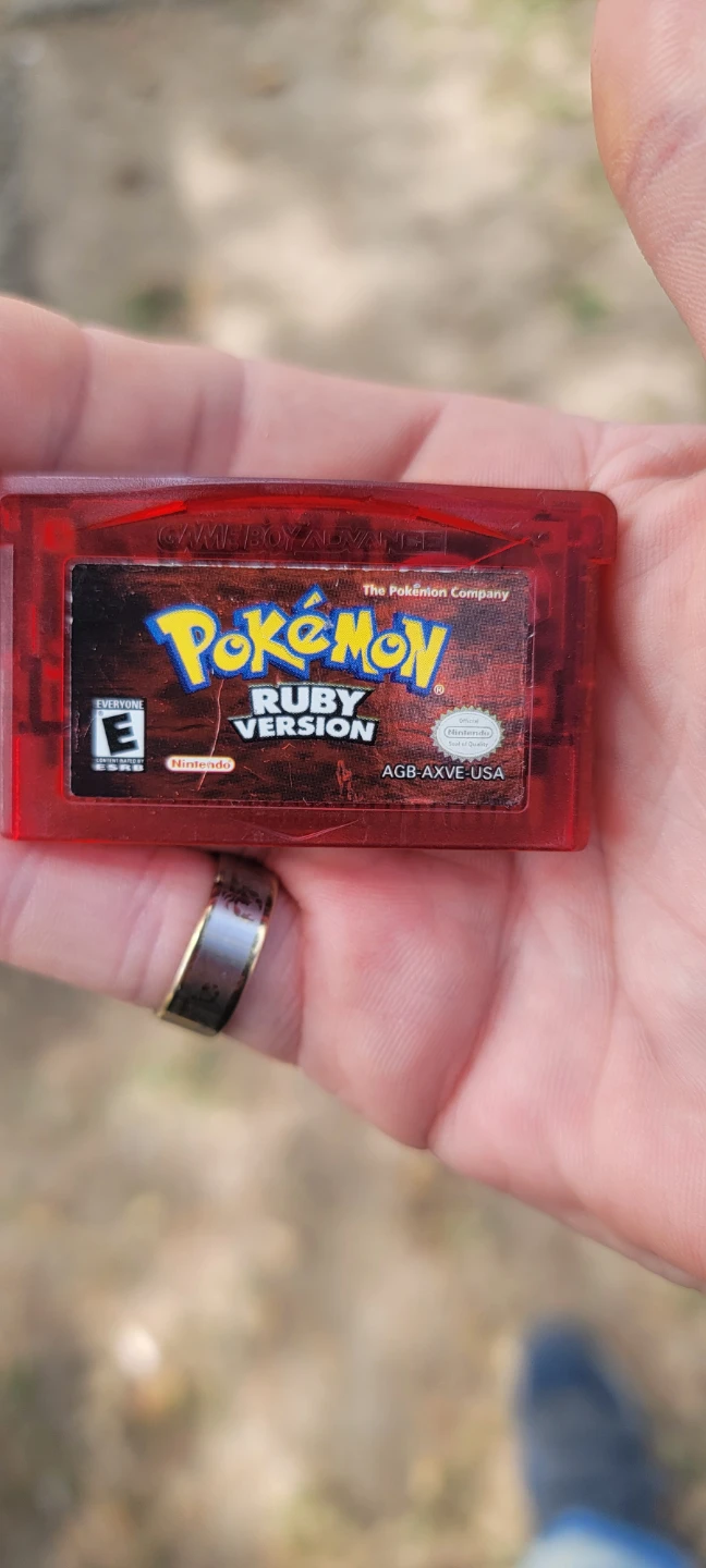 Pokémon Ruby Version Game Boy Advance Cartridge