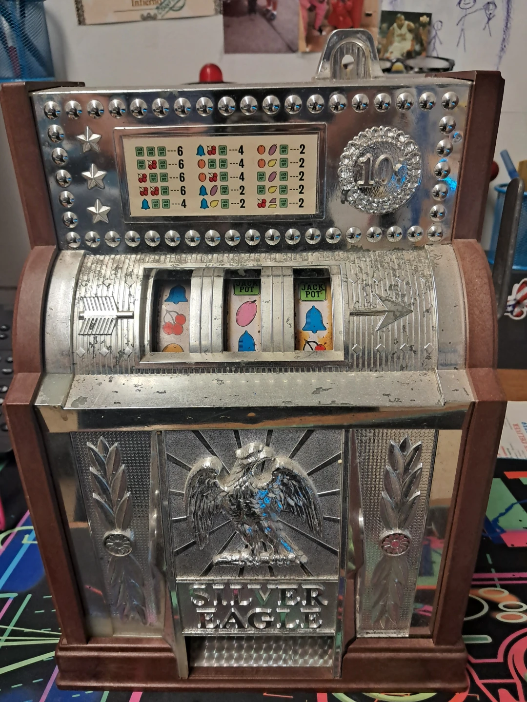 Silver Eagle Slot Machine Toy
