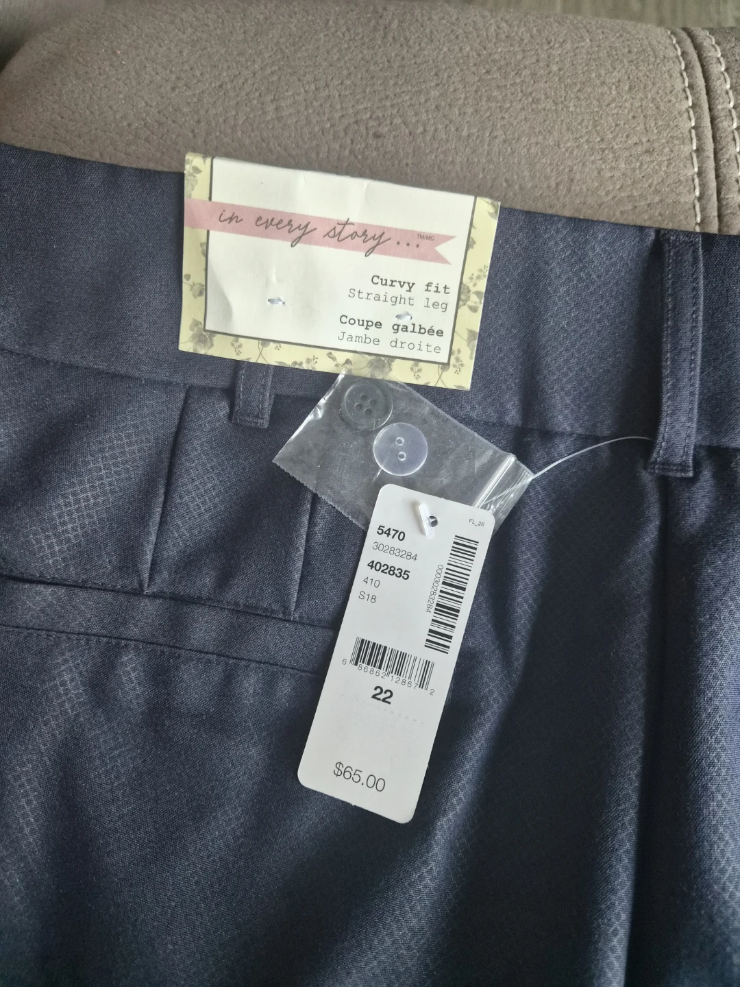 Penningtons Women's Curvy Fit Straight Leg Pants Size 22 - photo 3