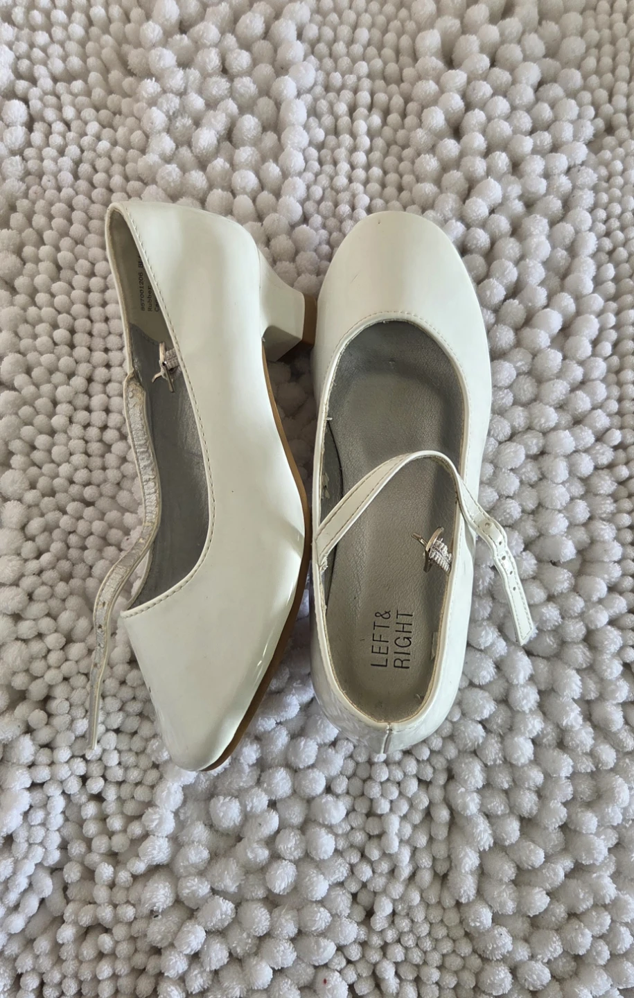 Left & Right White Dress Shoes - photo 2
