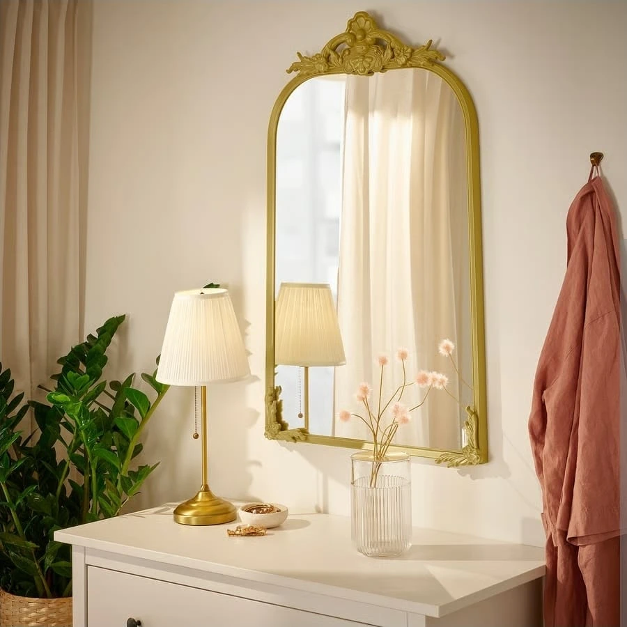 Golden frame mirror new in box (35×25/5 in)